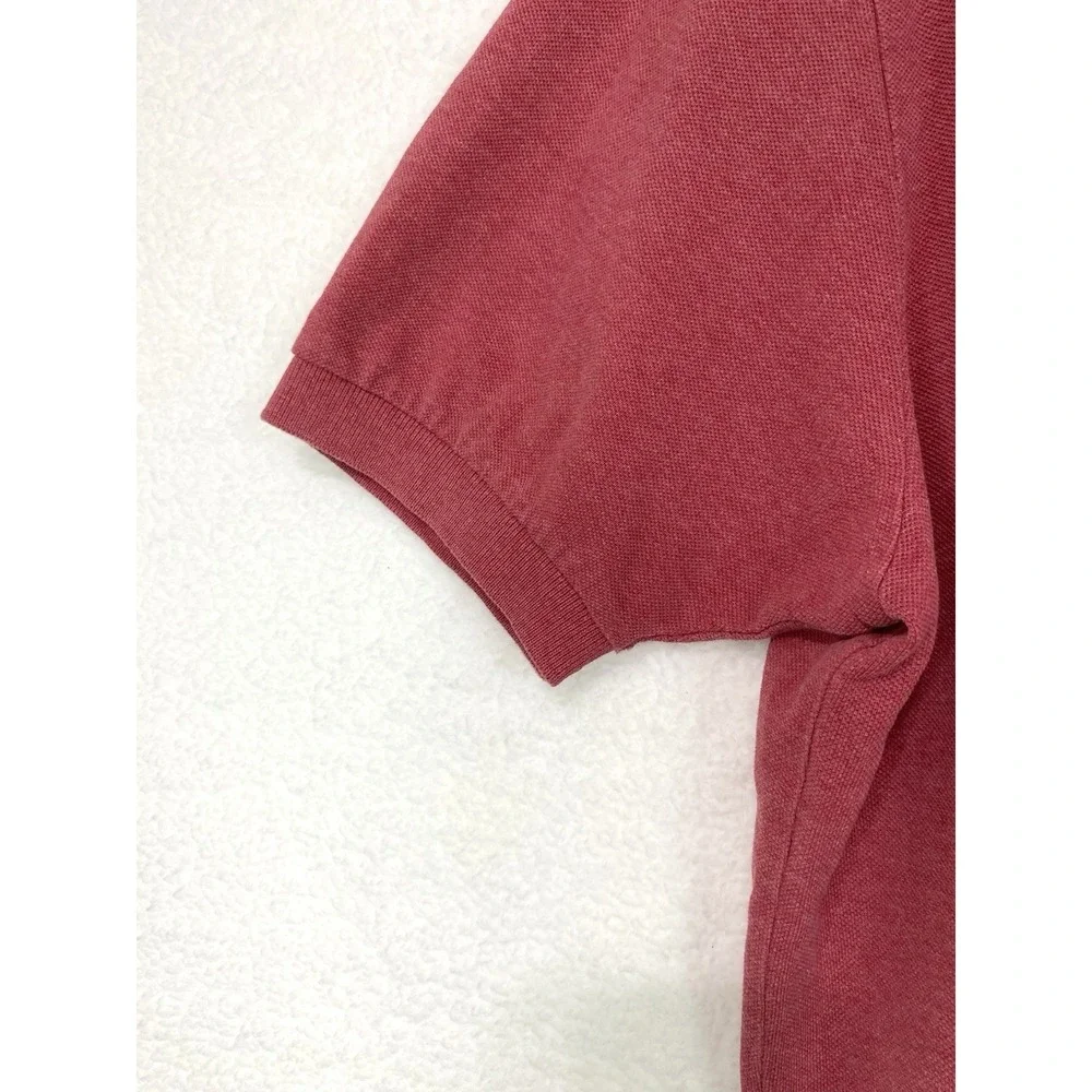 Polo Ralph Lauren Mens XL Short Sleeve Pique Polo Shirt Red‎ Pink Blue Pony Logo